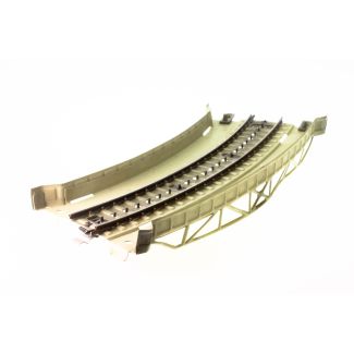 MÄRKLIN 7167 gebogenes Rampenstück aus Blech mit Punktkontaktgleis (1957-1969)